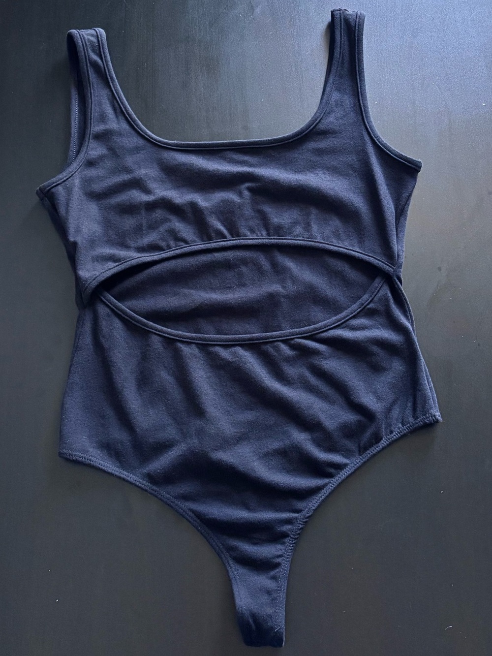 L.A. Hearts Black Front Cutout Bodysuit